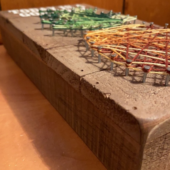 🌟NWT🌟TODAY IS A GOOD DAY Pineapple🍍String on Nails Wooden Wall Art🍍HOST PICK - Picture 6 of 16